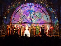 This is a photo from a touring production of Wicked, a megamusical from the early 2000s.