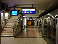 Quai de la ligne 14 vers Aéroport d'Orly.