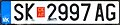 New plate (2012)