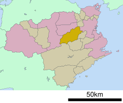 Location of Kamiyama