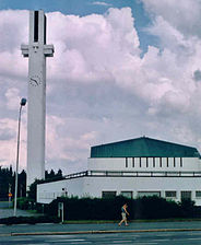 Korset på slätten (1960), kyrkan i Aaltocentrum i Seinäjoki.