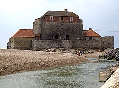 Le fort d'Ambleteuse et les derniers méandres de la Slack.