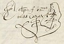 Bartolomé de las Casas's signature