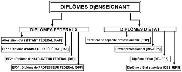 Les voies d’accès à la ceinture noire en France