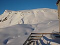 Blick von der Terrasse des Freschenhauses auf den Hohen Freschen