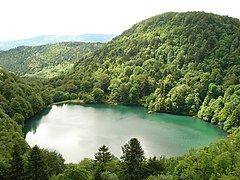 De Regionaal natuurpark Vosges du Nord, Elzas.