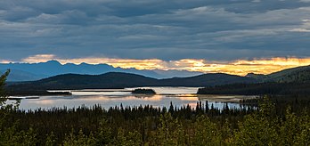 Pôr do sol no Refúgio Nacional da Vida Selvagem de Tetlin, Alasca, Estados Unidos (definição 6 424 × 3 036)