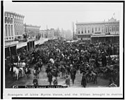 Parade anlässlich des Lynchmords an dem Farbigen Henry Smith (1893)