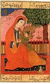 Old Persian miniature: The Holy Maryam (Mary in Islam) and Isa, son of Mary (Jesus Christ).