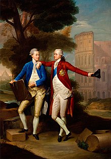 François et Casimir Rzewuski devant le Colisée (1772), château royal de Varsovie