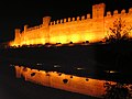 Town walls by night