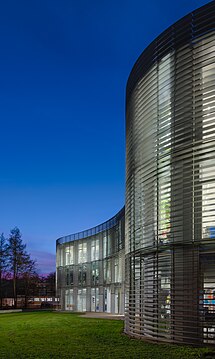 The astronautics centre Baden-Württemberg (RZBW) on the campus of the University of Stuttgart