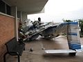 Tornado damaged aircraft at Daytona Beach International Airport.