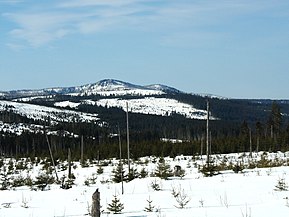 Blick von der Černá hora zum Rachel