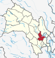 English: Location of en:Modum in Buskerud County in Norway