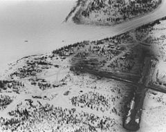 Aerial Winter view of Ambler