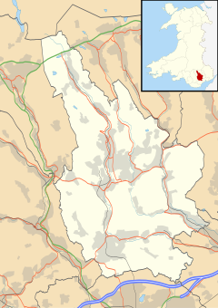 Rhymney is located in Caerphilly