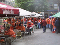 Nederlandse fans in de Oude Haven in Rotterdam