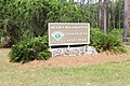 Park entrance sign