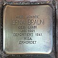 Stolperstein für Erna Braun geb. Cohn