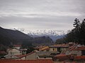 Il Monte Rosa da Romagnano in una cupa giornata invernale