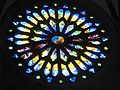 Rose window at the north transept