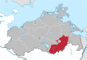 Localisation de Arrondissement de Mecklembourg-Strelitz