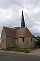 L'abside de l'église Notre-Dame d'Aulaines.