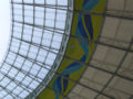 Roof of the stadium with Fifa posters