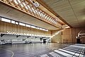 Halle de sport, isolation paille, ville de Donzère par l'agence Tekhnê Architecte