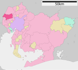 Kinaroroonan ng Inazawa sa Aichi Prefecture