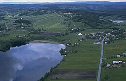 Flygfoto över Kaxås från 1993.