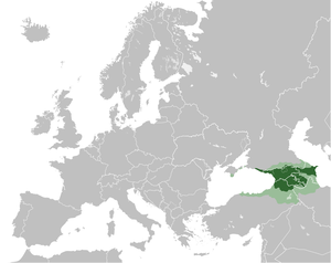 Regatul Georgiei între anii 1184 - 1230 la întinderea maximă teritorialã