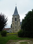 Vue du clocher de l'église.