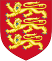 Gules, tres llepards passant d'or 1198-1340 Al final del seu regnat Ricard va adoptar un nou blasó afegint un tercer lleó (per Aquitània) als dos lleons de Normandia.