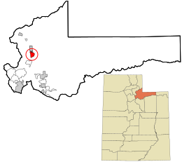 Location in Summit County and the state of Utah