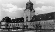 Kasteel Rechnitz, dat in 1945 afbrandde door gevechtshandelingen