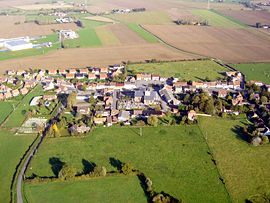 An aerial view of Borre