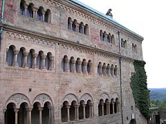 Palas del castillo de Wartburg.