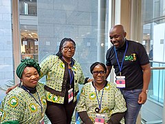 African participants Wikimedia+Libraries conference.jpg