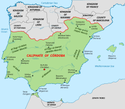 Caliphate of Córdoba circa 1000 AD