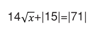 The first equation to ever be written, by Robert Recorde, who invented the equality sign, in its original form and in modern mathematic syntax.