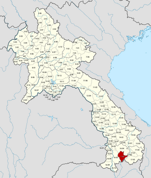 Location in Laos