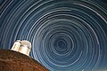 Star trails over the ESO 3.6 m Telescope.[14]