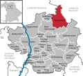 Lage im Landkreis und in Bayern