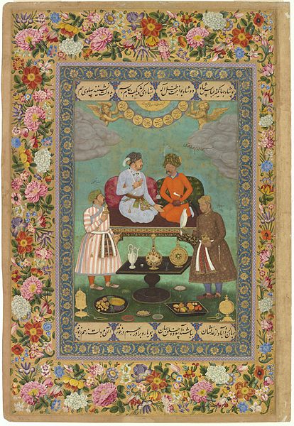 File:12 Abu'l Hasan Jahangir Welcoming Shah 'Abbas, ca. 1618, Freer Gallery of Art, Washington DC.jpg