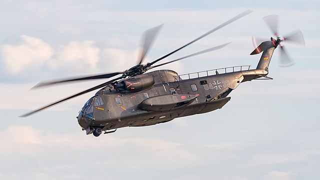 German Army Sikorsky CH-53G Super Stallion (reg. 84+35, sn V65-33) at ILA Berlin Air Show 2016.