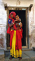 Mother and child in Bundi in the year 1986.