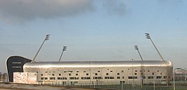 Het stadion in Den Haag waar de belangrijkste wedstrijden gespeeld werden