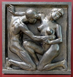 Désir, 1907, haut-relief en plomb, musée d'Orsay, Paris.